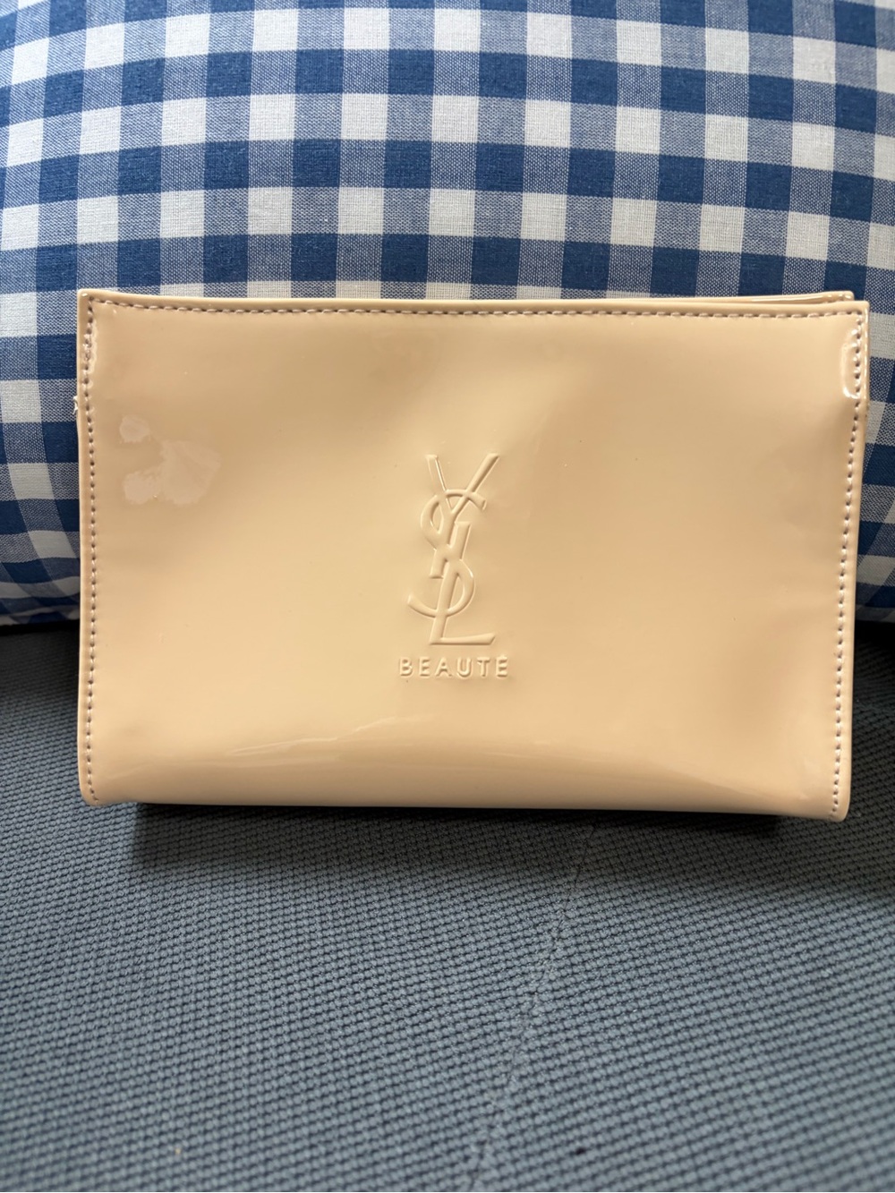 Yves Saint Laurent Beauty Beige Cosmetic Case
